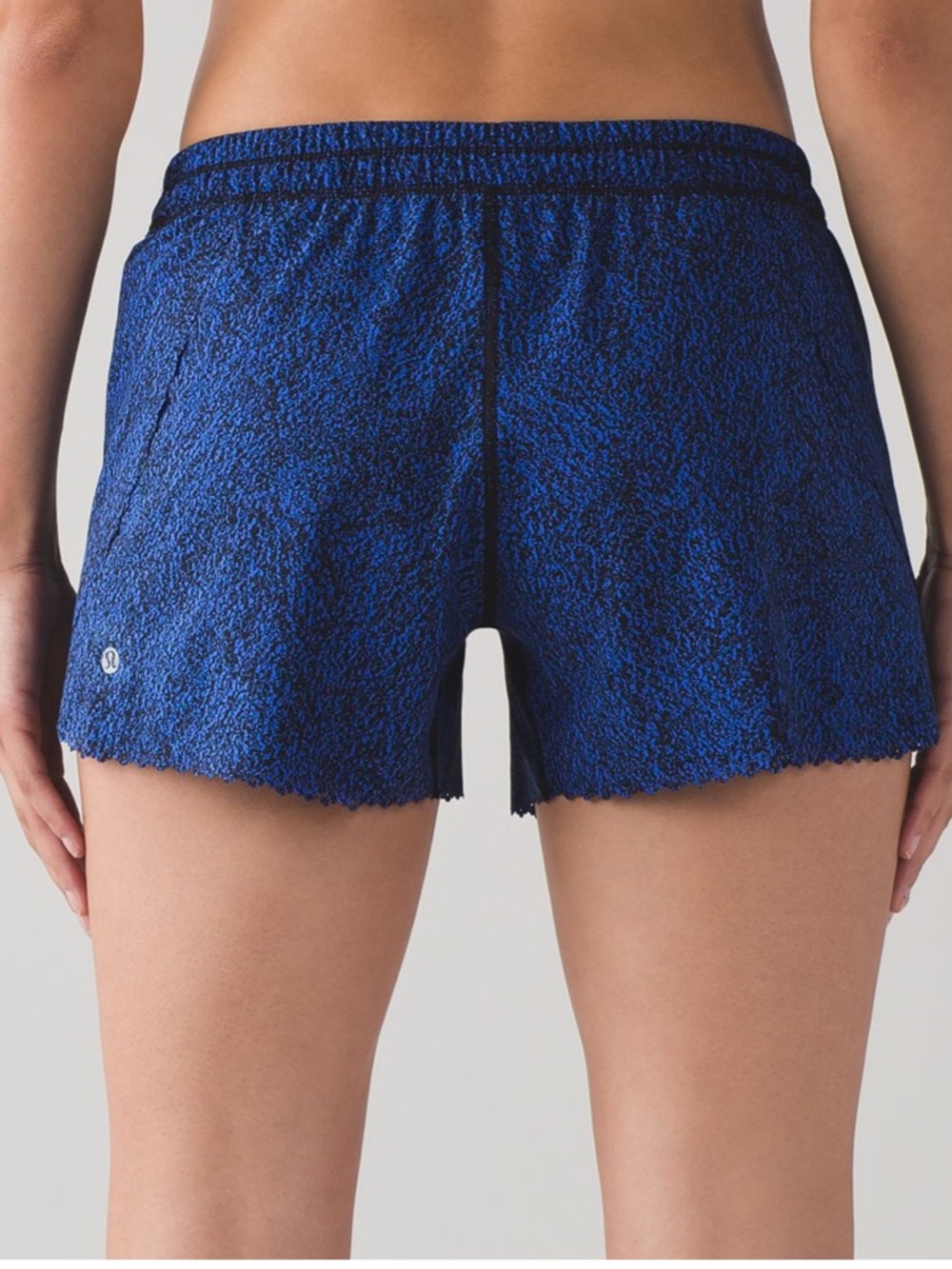 RARE lululemon hit it ruffle cerulean short